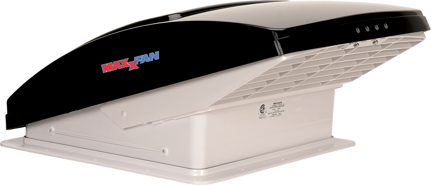 Maxxfan 7500K- 12v, 10 speed, bi-directional, remote controlled, all weather.
